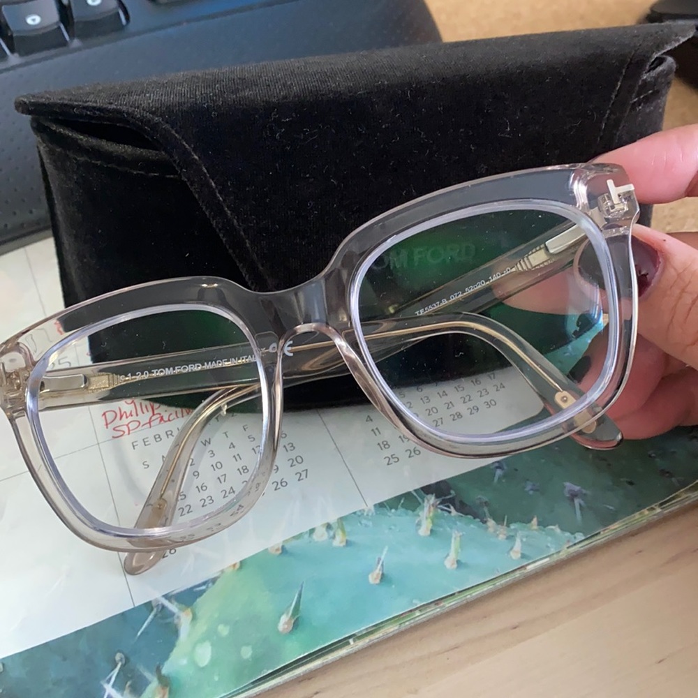 Tom Ford clear glasses 👓